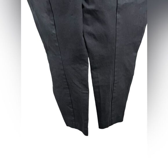 Everlane black size 8 trouser pants pull on side zipper skinny - Picture 3 of 8